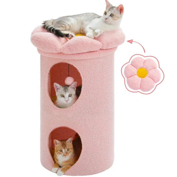 2-Storey Cat Beds for Indoor Cats Large Cat House