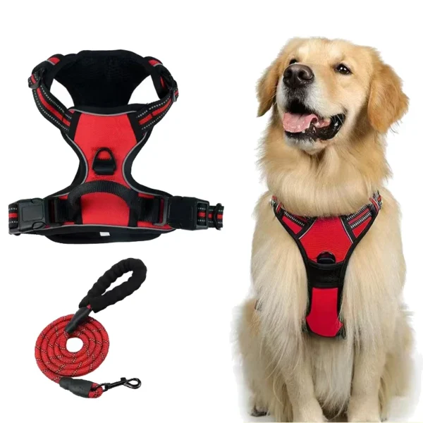Vest Style Chest Harness With Reflective Strap Dog Harness