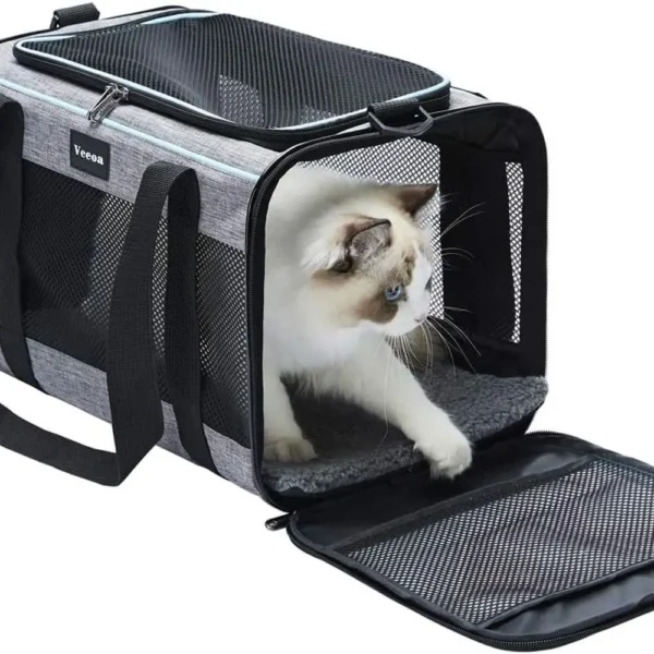 17.5x11x11 Inches Cat, Dog Carrier for Pets Up to 16 Lbs, Soft-Sided
